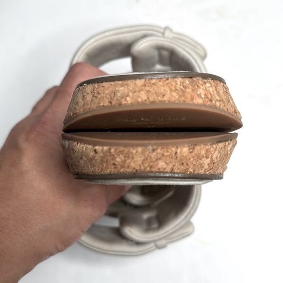 RAG & BONE Parque Cork-Heel Slide Comfort Sandals S-333 Sz 39 EU / 9 US - Picture 5 of 9